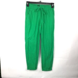 J‎ Crew Linen Cotton Blend Drawstring Pant Women's 2